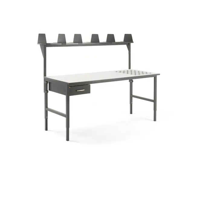 Cargo Worktable with Drawer and Shelf