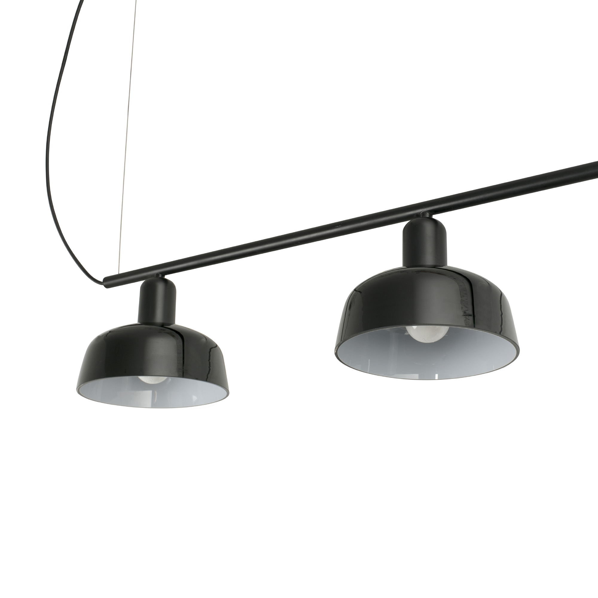 TATAWIN LINEAL S siyah glass linear pendant lamba