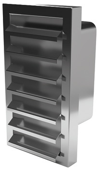Stainless Steel External Grill, Flat Ducting System 150 Optimairo - 500.90.195