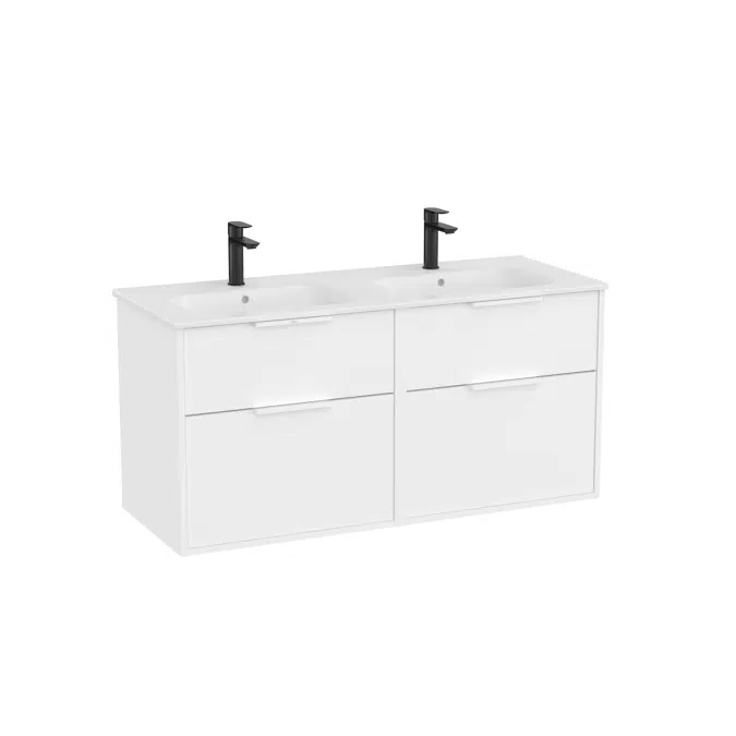 Optica Unik 4-Drawer Double Basin Base Unit