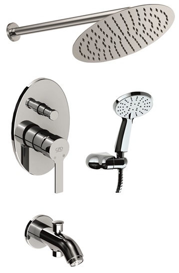 GPD SOLUS WALL-MOUNTED SHOWER SET - BNS09