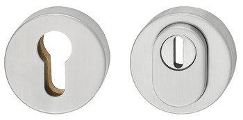Security PC escutcheons, with cylinder cover, stainless steel, Startec - 902.59.224