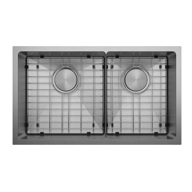 Memo Zenna 1 3/4 Bowl Sink Stainless Steel Nanoplated Gunmetal 2402887