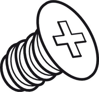 Threaded screw, Countersunk head, cross slot, PH, DIN 965, zinc plated - 020.07.063