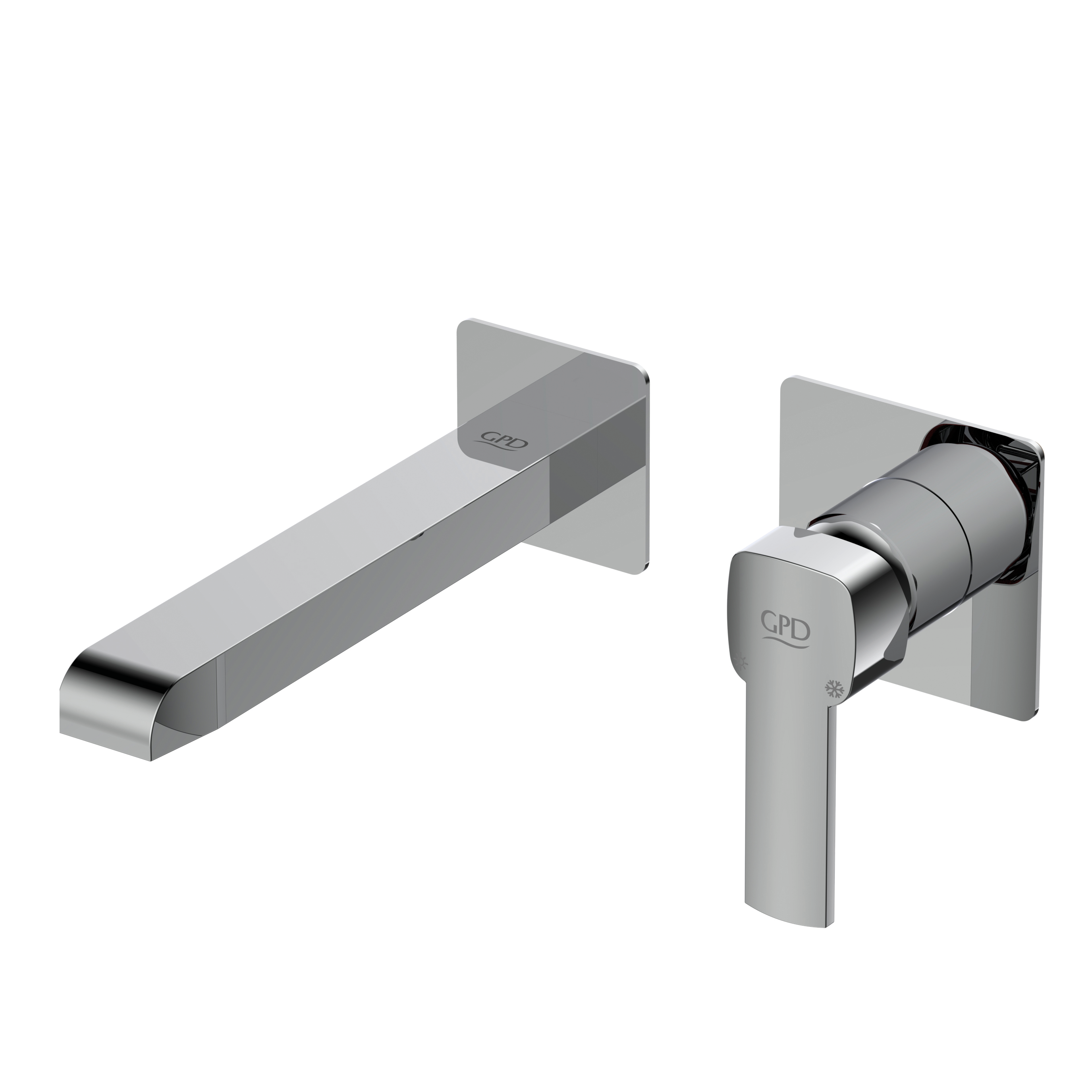PEDRA Wall-Mounted Concealed Basin Faucet - MDA160