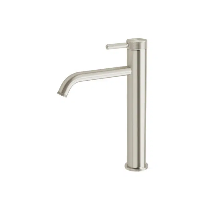 Milli Etch Brushed Nickel Extended Height Basin Mixer Tap 21366
