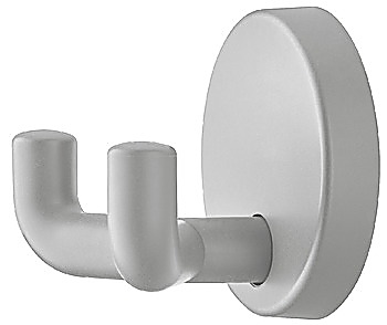 Wardrobe hooks, Polyamide, with 2 hooks, round rose - 842.62.097