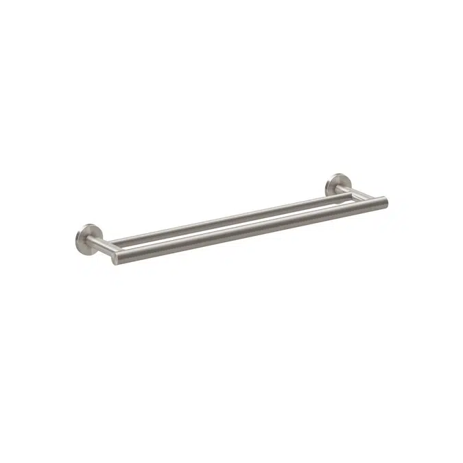 Ona Brushed Nickel Double Towel Rail 800mm 15080