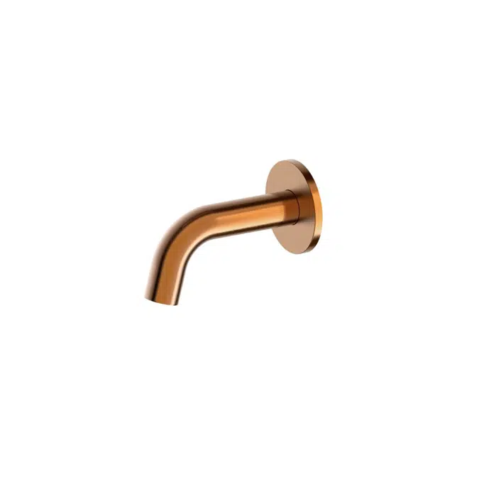 Drift Brushed Bronze Wall Basin/Bath Outlet Curve Spout 110mm 2269202