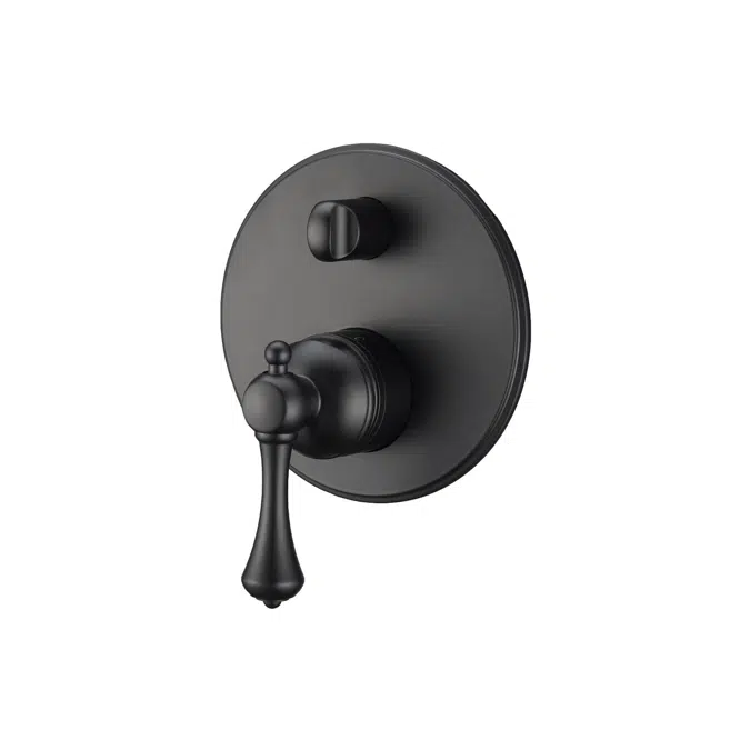 Kado Era Matte Black Shower Mixer with Diverter 2263706