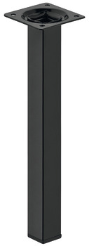 Furniture foot, with plate, without height adjustment, with plastic glide - 635.45.366