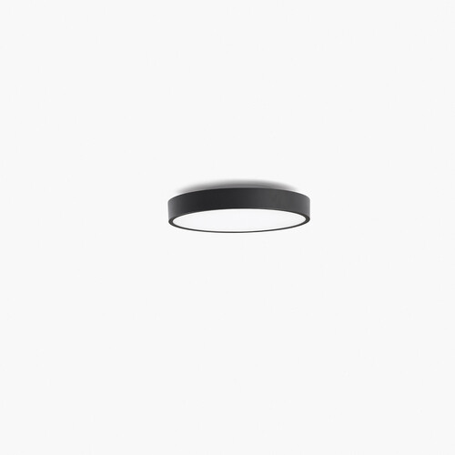 DOMIO black surface Ø400 36W opal 4000K CRI80