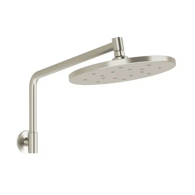 Milli Marq Edit Brushed Nickel 250mm Overhead Shower with Arm 21956