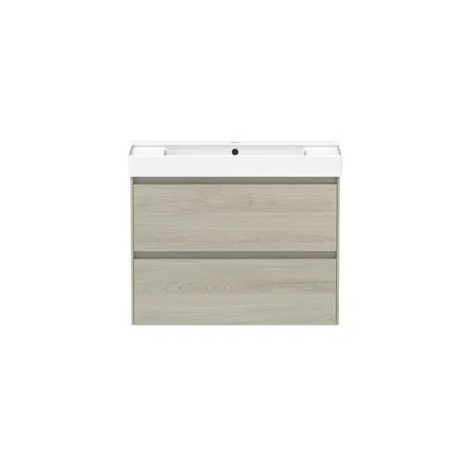 Ona Light Oak Twin Centre Bowl Vanity 800mm 21197