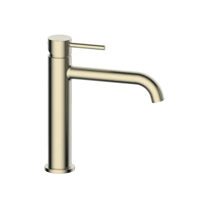 Mizu Drift Fırçalanmış Pirinç Orta Yükseklik Kavisli Lavabo Musluğu 2267281