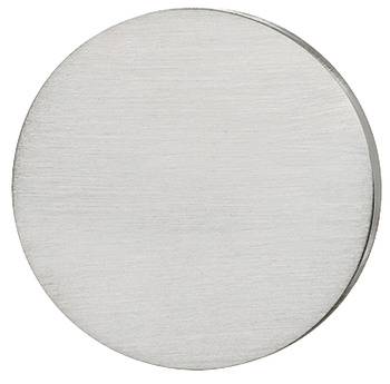 Decor, Plate: Stainless Steel, With Adhesive Tape, Round - 108.10.001