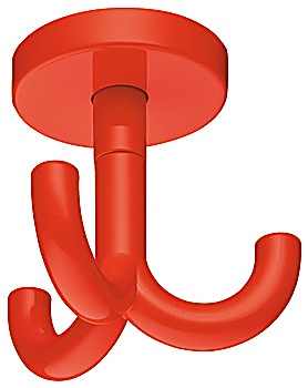Ceiling hook, with 3 hooks, ceiling installation, polyamide - 842.65.236