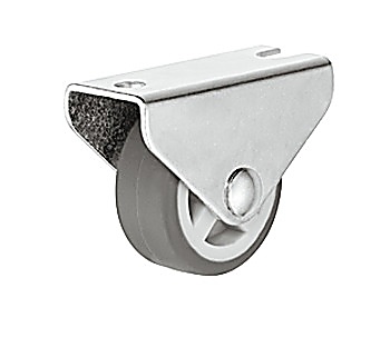 Equipment and swivel castor, With soft running surface, fixed - 661.23.702