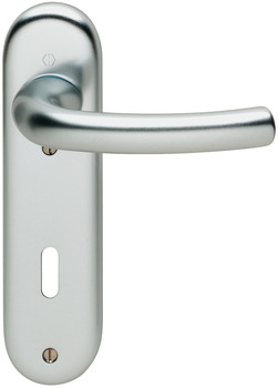 Door handle set, aluminium, Hoppe, Tokyo 1710/273KP - 904.91.371