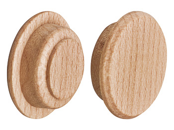 Cover Cap, Solid Wood Untreated, For Blind Hole Ø 15 Mm - 045.32.227