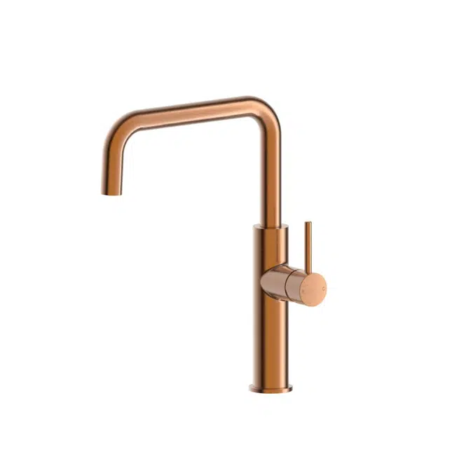 Drift Brushed Bronze Gooseneck Sink Mixer Tap Square 2269234