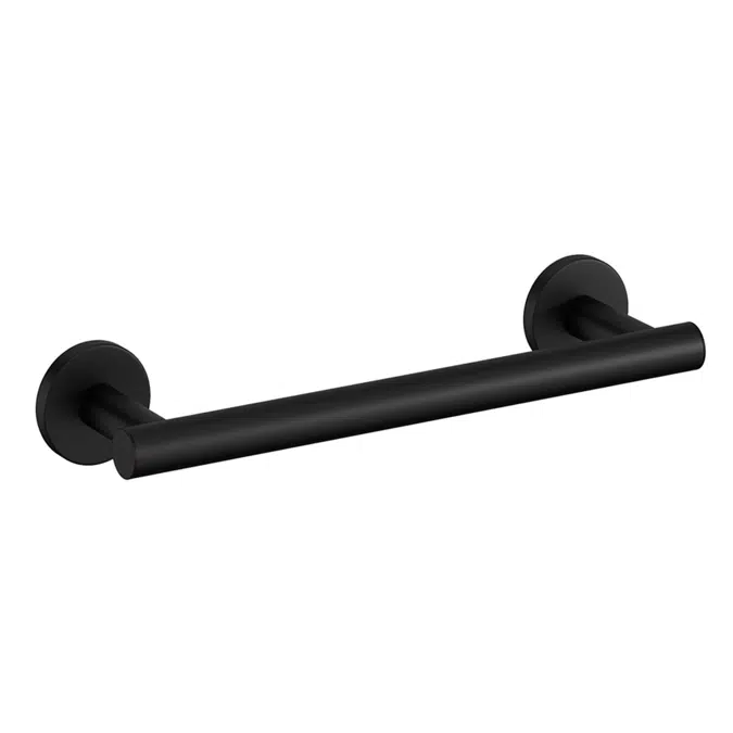 Ona Matte Black Single Towel Rail 300mm 15068