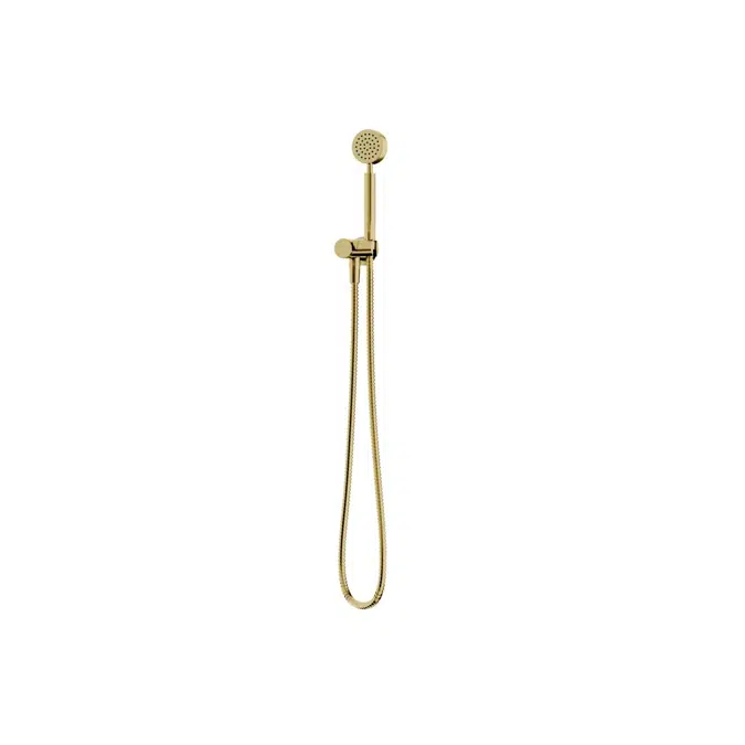 Milli Mood Edit Round Hand Shower with Swivel Bracket PVD Brushed Gold 9510979