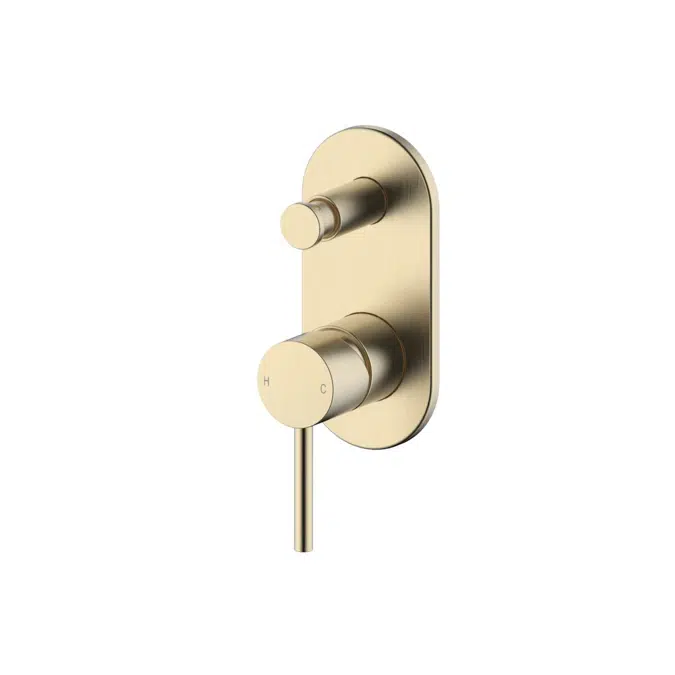 Mizu Drift Shower Mixer with Diverter Kit Brushed Brass 2267410