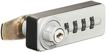 PIN code lock, With number wheels, standard profile - 235.63.301