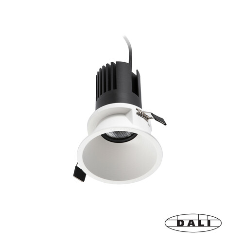TULIPA beyaz recessed gömme spot 7W 15° 3000K CRI90 DALI