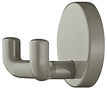 Wardrobe hooks, Polyamide, with 2 hooks, round rose - 842.62.295
