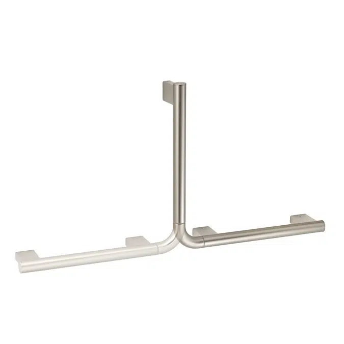 Mizu Drift Brushed Nickel 90 Degree Angled Grab Rail 300 x 400mm 2265150