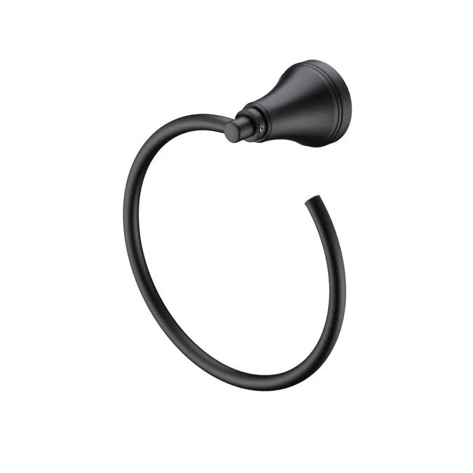 Kado Era Matte Black Towel Ring 2263729