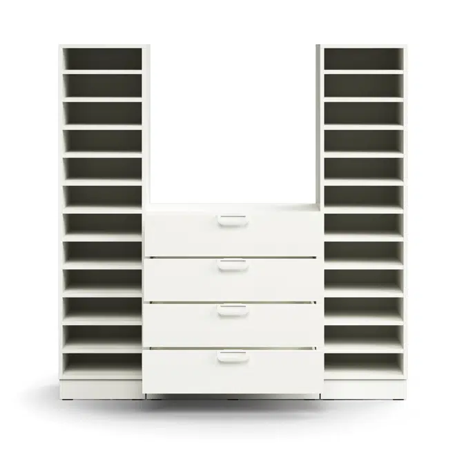 Qbus Multi Compartment Cabinet with Shelves and Drawers