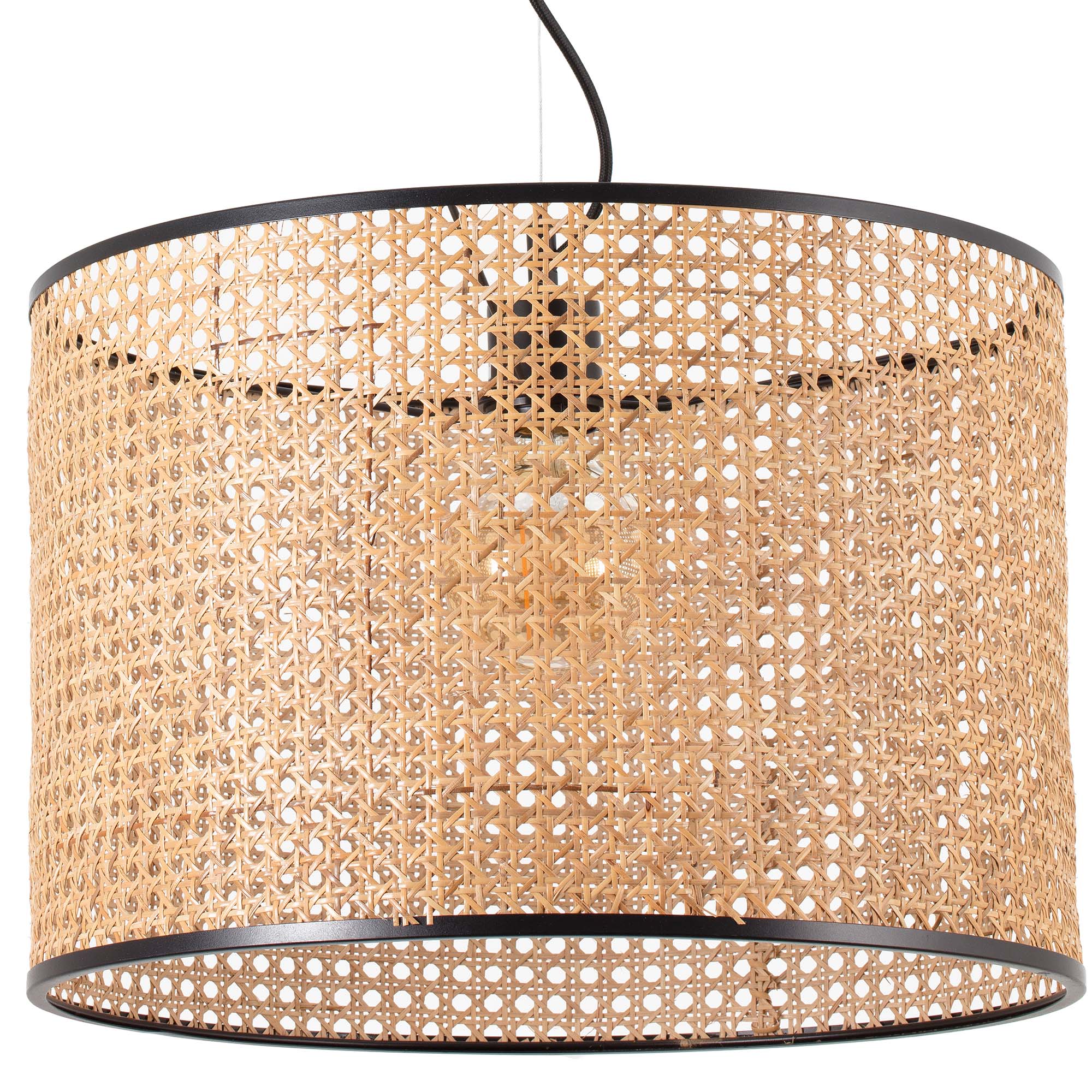 MAMBO 450 5L siyah/rattan pendant lamba