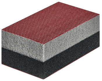 Sanding block, with hard and soft side, each with Velcro coating - 005.51.904