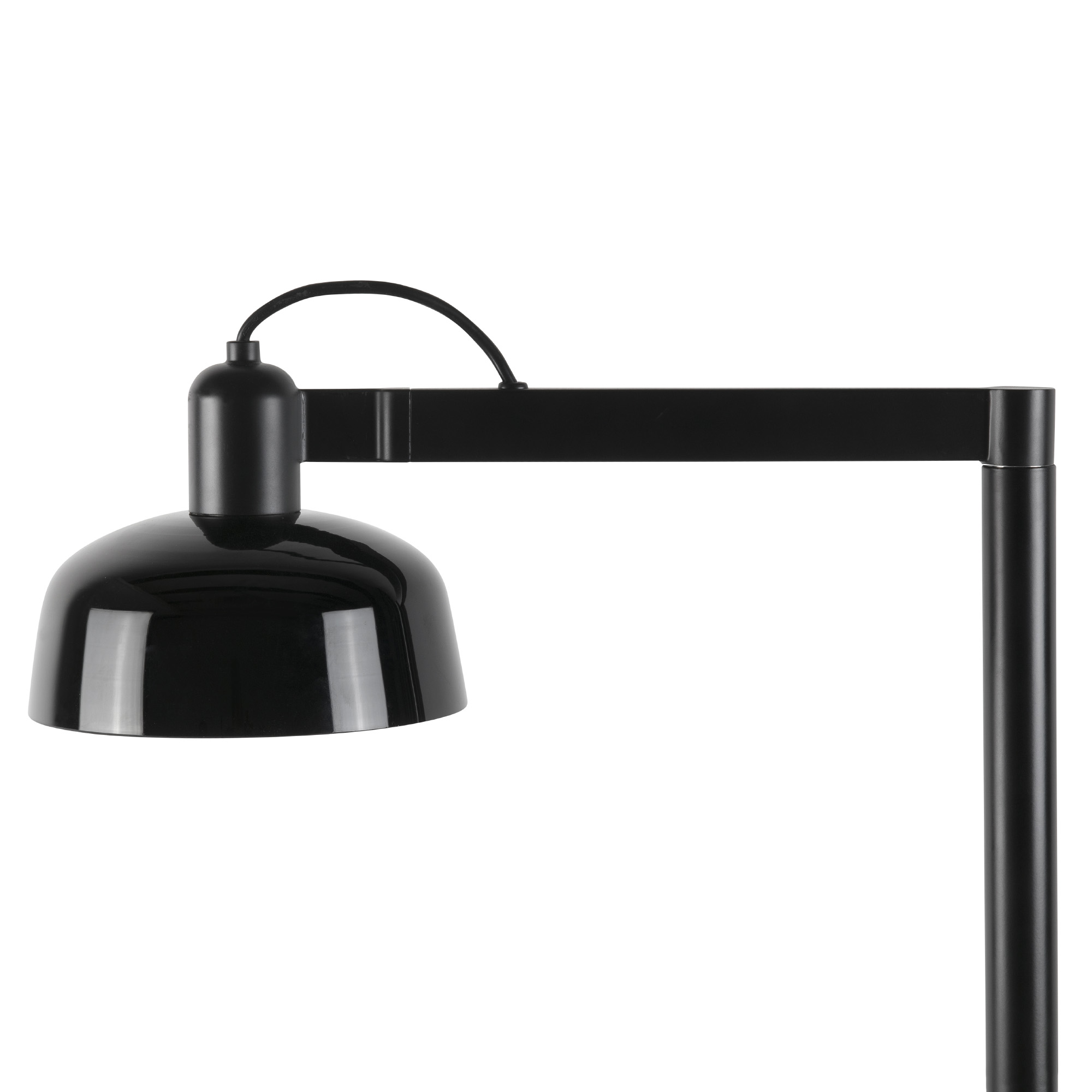 TATAWIN Black glass floor lamp