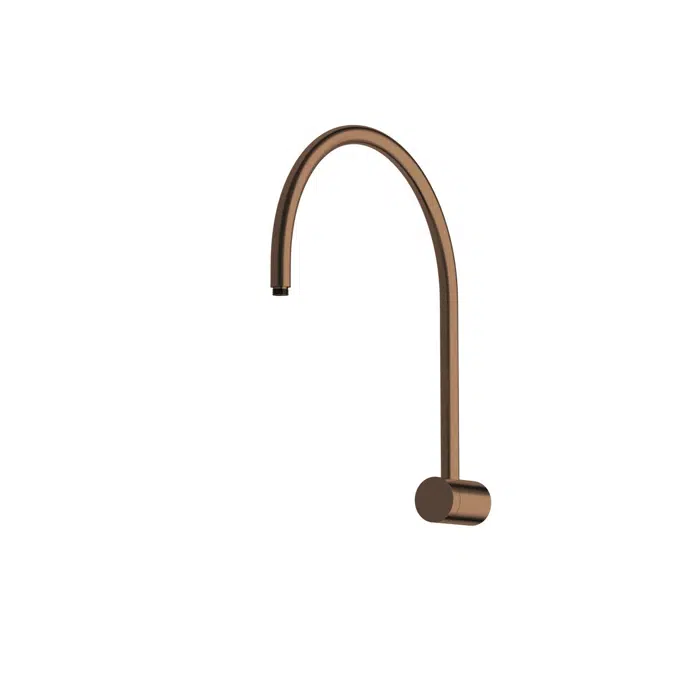 Milli Mood Edit Curved Arm Only PVD Brushed Bronze Hi-Rise Shower 9511141
