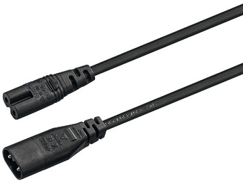 Extension lead, with small appliance plug for input port C8 - 833.89.220