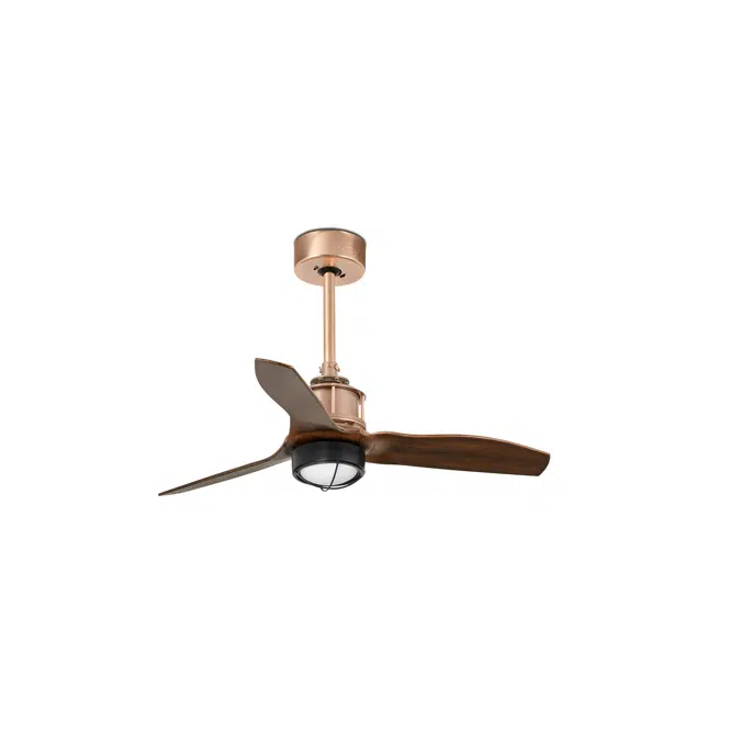 33423WP-10 - JUST FAN S LED Copper/Wood Fan