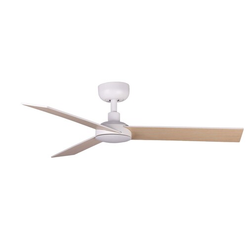 RUDDER S Ceiling fan white/ash 0-10V/1-10V