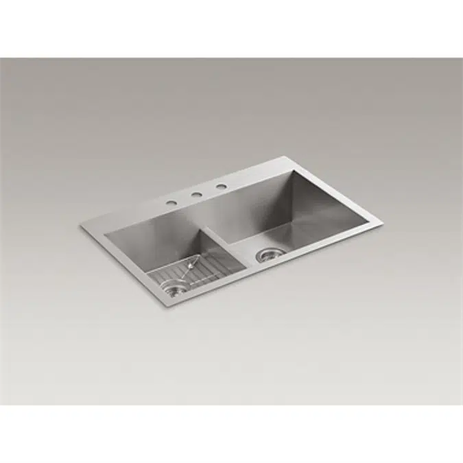 Vault Grand Smart Divide Sink (3-Holes)