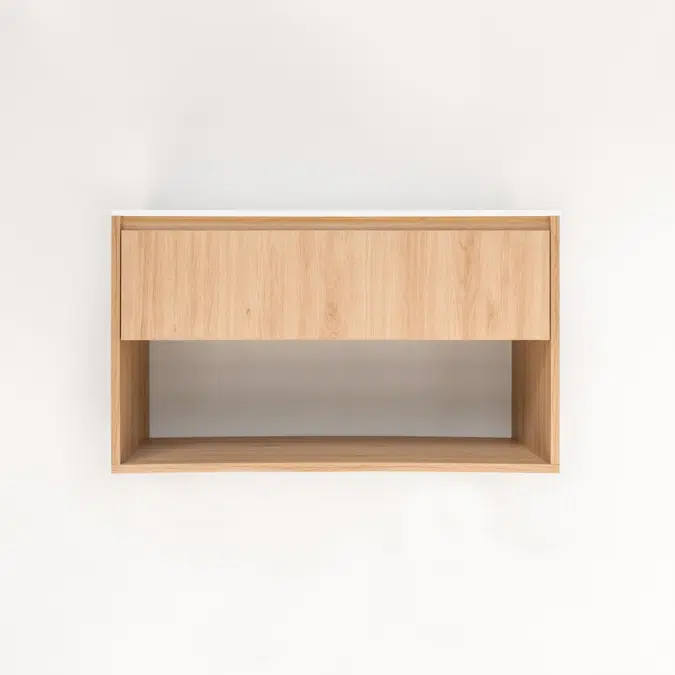 Kyah Raflı Açık Banyo Dolabı