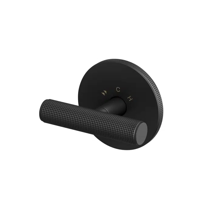 Milli Etch Matte Black Shower Mixer Tap 21781