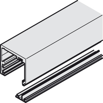 Running track set, for integrated ceiling installationSlido D-Line12 - 941.30.920