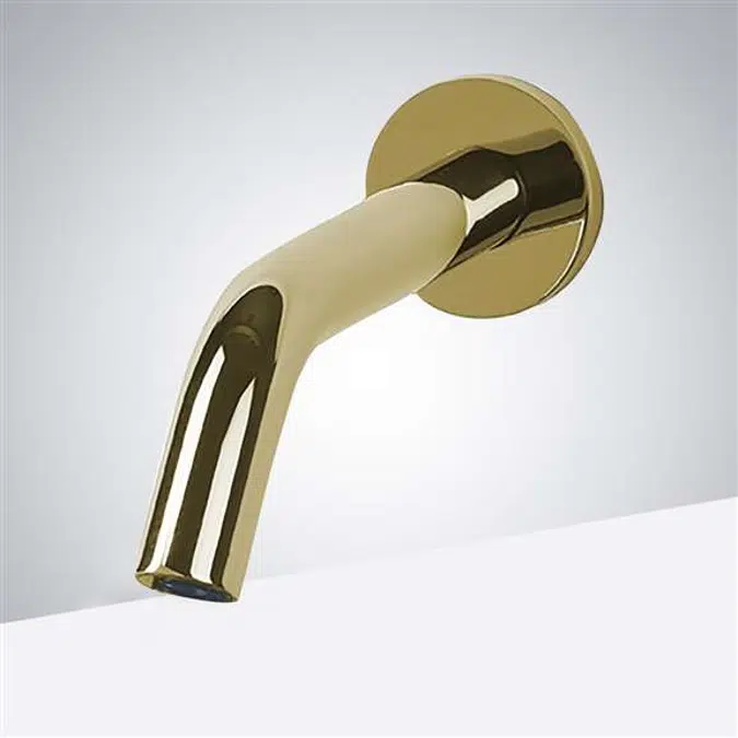 Brio Wall Mount Gold Touchless Faucet
