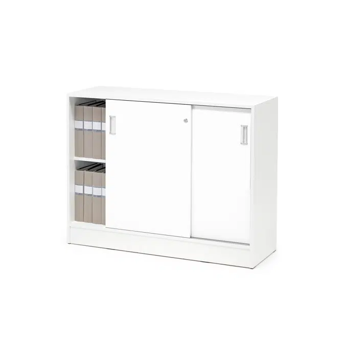 Flexus Office Cabinet with Sliding Doors
