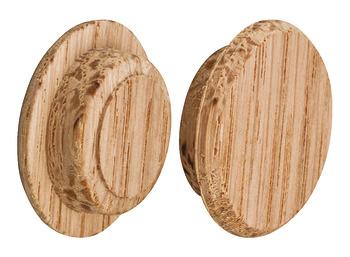 Cover Cap, Solid Wood Untreated, For Blind Hole Ø 15 Mm - 045.32.223