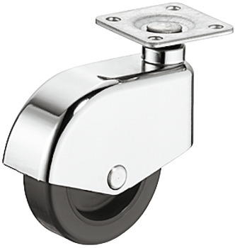Designer furniture castor, Load bearing capacity 50 kg, free running - 660.18.264