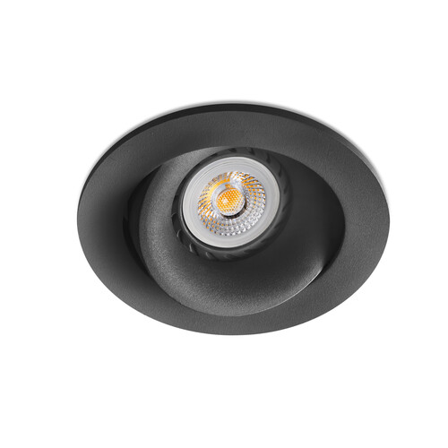 ARGON R siyah recessed lamba